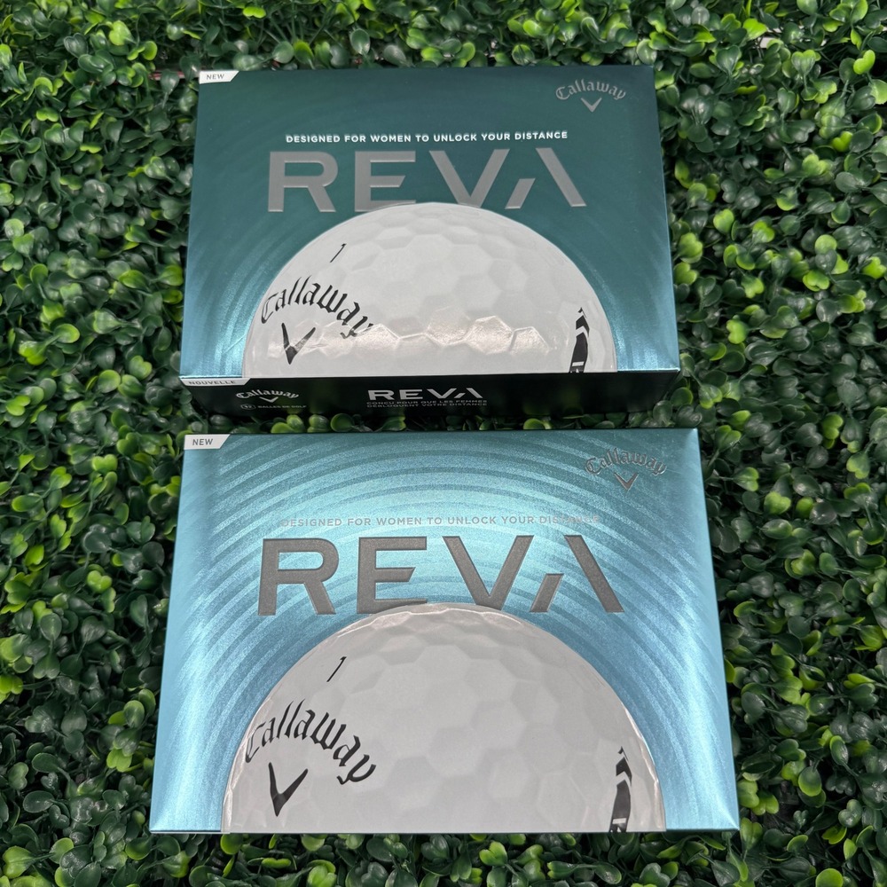 24 Callaway Reva Golf Balls for Women 2 Dozen New White Long & Straight Distance - Picture 1 of 5
